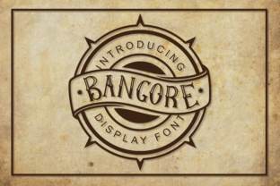 Bangore Vintage Font for Handmade and Commercial Designs