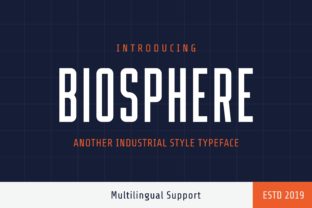Biosphere Display Font for Modern Editorial Design