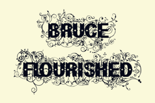 Bruce Flourished Display Font for Web Design