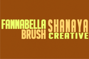 Fannabella: A Thick Brush Script Font for Creative Makers