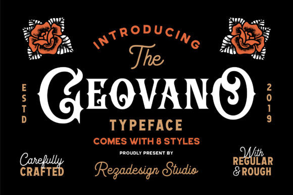 Geovano Vintage Display Font for Creative Projects