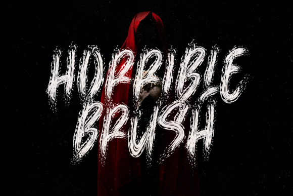 Horrible Brush: A Creepy Display Font for Editorial Design