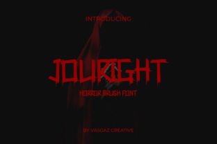 Jouright Font for Creepy Creativity
