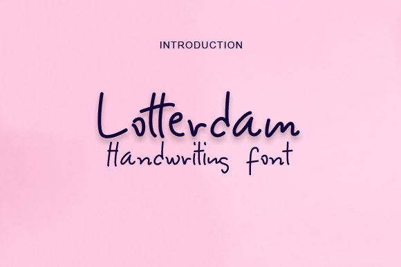 Lotterdam Script Font for Handmade and Commercial Designs