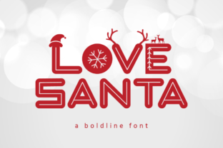 Love Santa: A Festive Display Font for Holiday Web Design