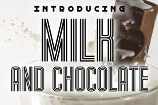 Milk and Chocolate Font for Editorial Design
