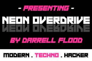 Neon Overdrive Font for Futuristic Branding and Digital Campaigns