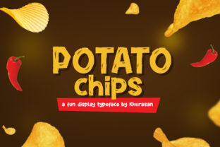 Potato Chips Display Font for Vibrant Editorial Design