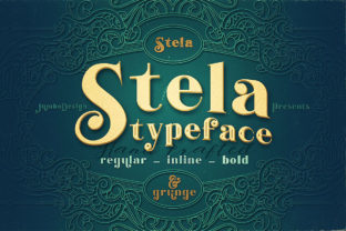 Stela Family: A Vintage Grunge Display Font for Bold Branding