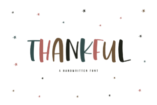 Thankful: A Charming Display Font for Creative Projects