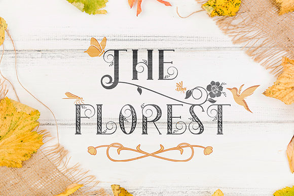 The Florest Display Font for Digital Branding and Web Design