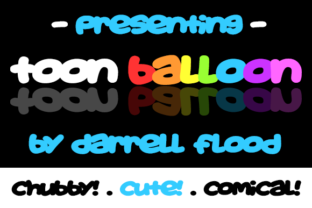 Toon Balloon Font for Creative Display and Playful Branding