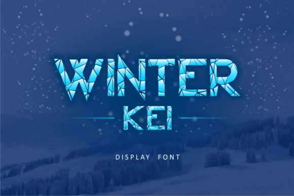 Winter Kei: A Bold Display Font for Winter-Inspired Branding