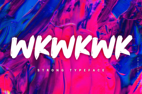 Wkwkwk: A Bold Display Font for Creative Branding Projects